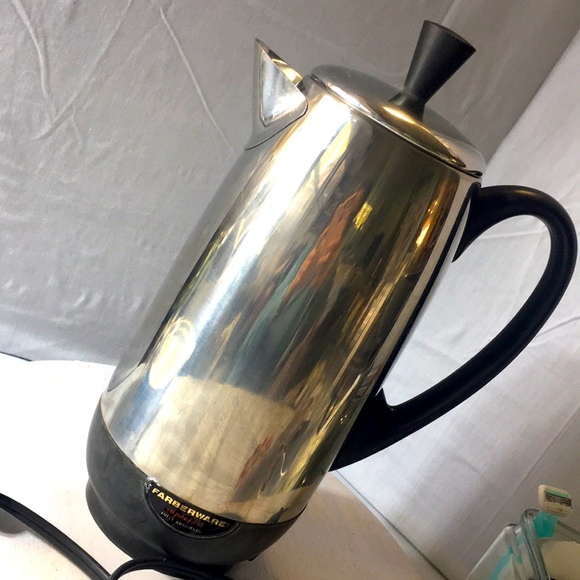 Farberware Kitchen Vintage Farberware Stainless Electric Perk Drip Coffee Pot 2 Cups Poshmark
